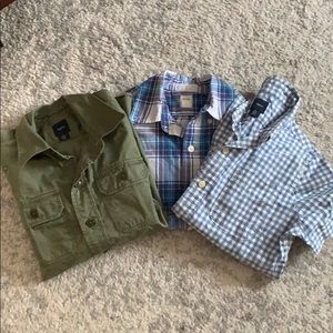 Bundle of Gap Boys Spring button downs sz 6/7
